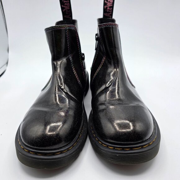 Dr Martens 2976 Sparkle Rays Womens Size 5 Black Boots Walking Casual Outdoors - Picture 2 of 13
